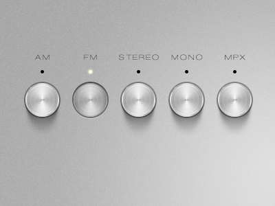 Brushed Metal Buttons