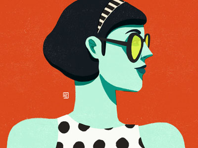Profile geraldine sy girl illustration portrait profile