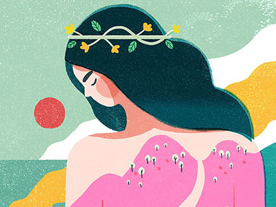 How to Befriend a Mountain editorial geraldine sy illustration
