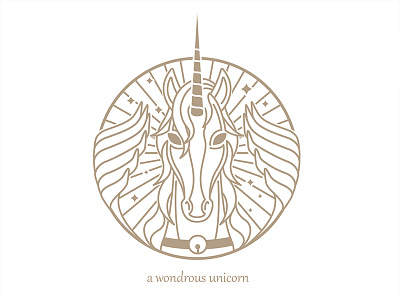 A Wondrous Unicorn glamorous golden horse horse logo illustator maiden pegasus pegasus logo unicorn unicorn logo wings wondrous