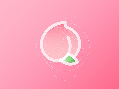 🍑 Peach Logo Sketch