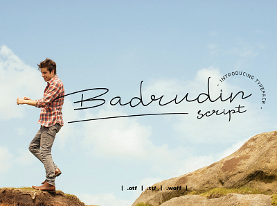 Badrudin Script Font font script font typeface typography