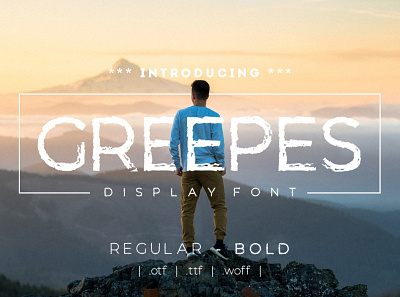 Greepes Display font design font font awesome font design script font typeface typography