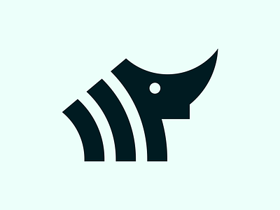 Rhino icon animal icon design flat icon illustration illustrator logo minimal