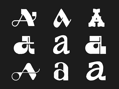 Letter "A" sketches 36daysoftype design flat icon letter mark lettering lettermark logo minimal monogram sketch sketches