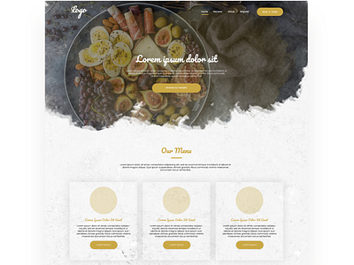 Restaurant Design Demo artwork clean design flat graphic design illustration psd mockup typography ui uidesign ux webdesign website design