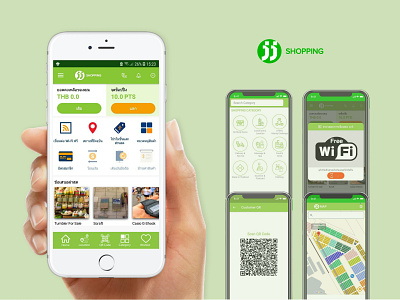 Application - JJ Shopping app branding design ecommerce market payment shopping ui ux wallet