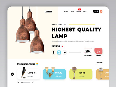 Luxury Lamp Web Design