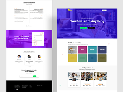 Educational Web Design by BizBug on Dribbble