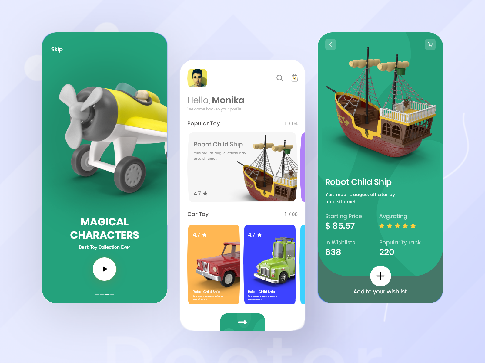 Toy app by Al Fahad on Dribbble
