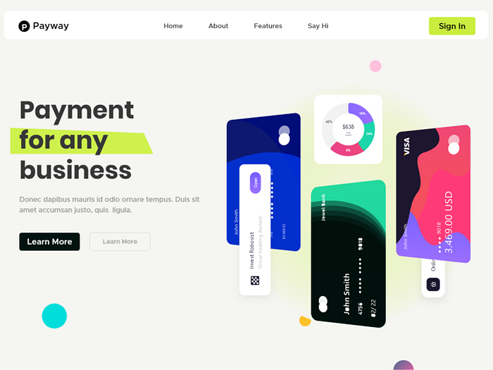 Payment Web UI by Al Fahad on Dribbble