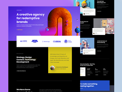 Creative Agency Web UI design fahad design fahad designer graphic design illustration minimal modern motion graphics sass landing page design ui trends 2022 ux web website website deisgn