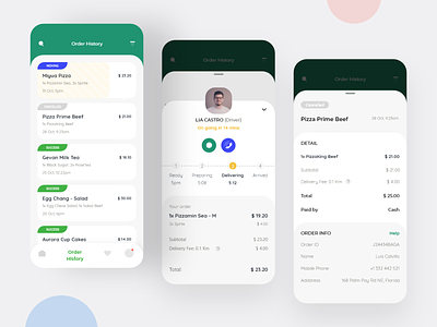 Transaction History App UI nft