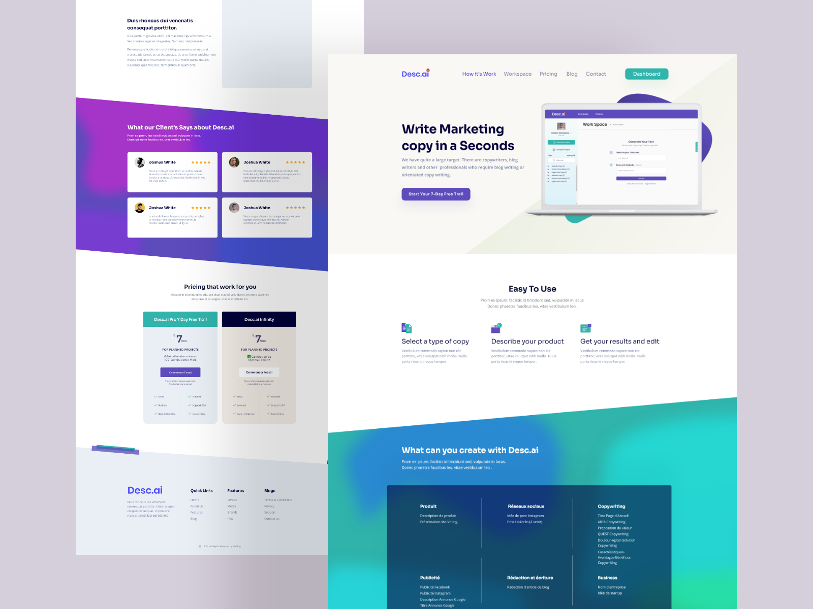 Desk Artifical Content Genaretion web UI by BizBug on Dribbble