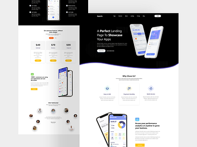 Apps Landing Website Design