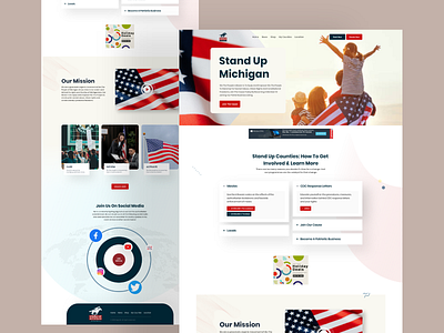 Stand Up Michigan Website Design