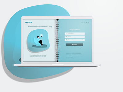 Investo Signup Page Design