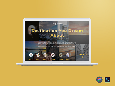 TripToLove-Website booking destination hero image hero section ideas love nature trip uiuxdesign