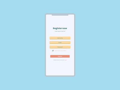 DailyUI Challange #1 clean colors daily 100 challenge daily ui dailyui design idea practice signup uiux work