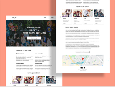 Event Handler birthday clean clean ui design event idea ui uiux ux web web design wedding