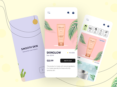 Skin Care – App UI Design