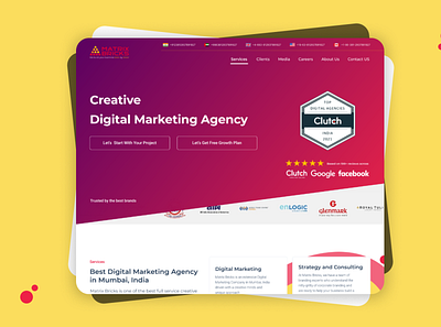 Creative Agency Homepage UX/UI Design agency clean clean ui design digital ui uiux ux web design website website design