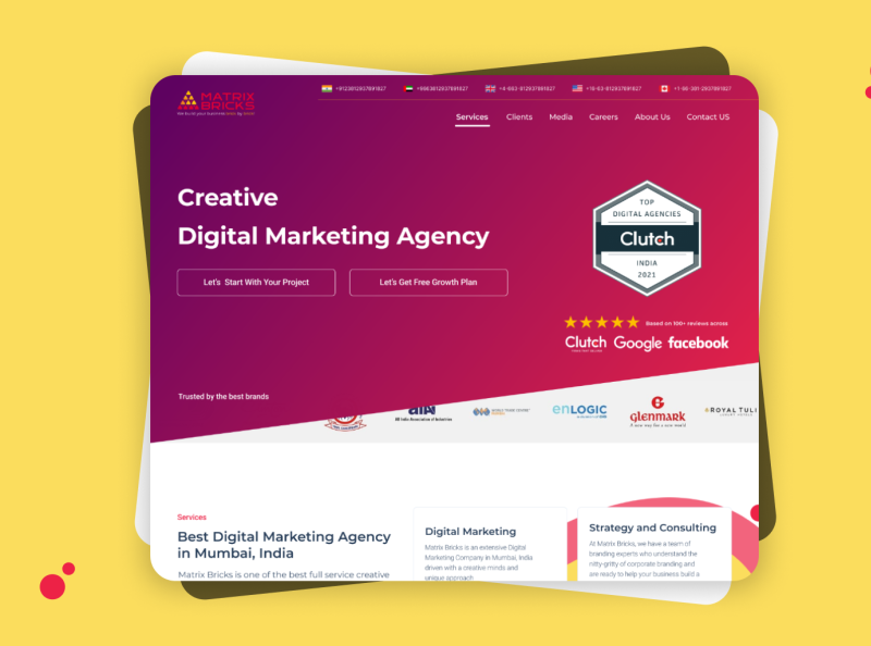 Creative Agency Homepage UX/UI Design by Anas Rauf on Dribbble