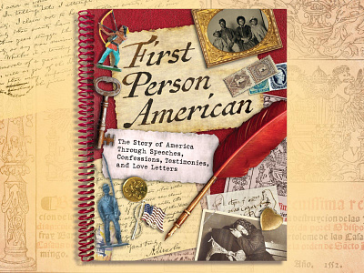 First Person American book book cover cover design educational history letters middle school publishing stories