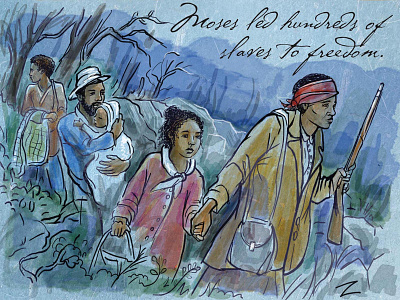 Harriet Tubman (Zemi drawing) for American Hero drawing educational freedom harriet tubman hero history illustration liberty shero textbook underground railroad