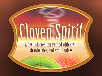 Cloven Spirit bottle bottle label drink exotic flavors food and drink liquor spirit spirits sticker type