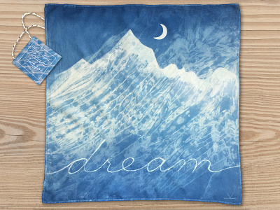 Indigo Art Bandana