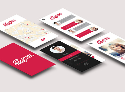 See you app adobe xd branding design flat minimal typography ui ux