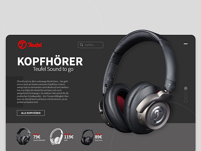 Teufel Website concept design