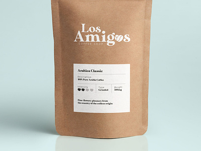 Los Amgios Coffee Shop branding design logo packaging design typography