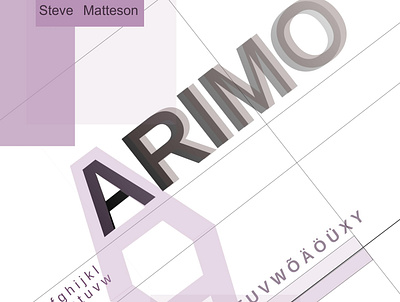 Arimo typeface arimo typeface typography vector