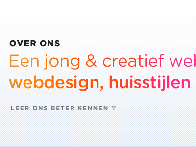 Header colors header portfolio rainbow webdesign website