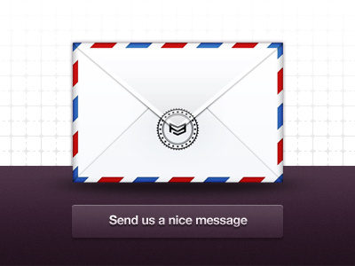 Contact icon & button button contact envelope icon message pattern purple stamp