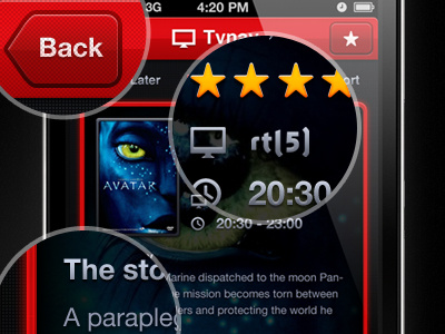 Tvnav movie information app avatar guide iphone movie nav tv tvnav