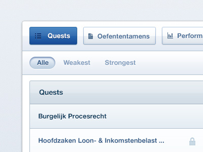 Quests blue button icons menu navigation quests ui