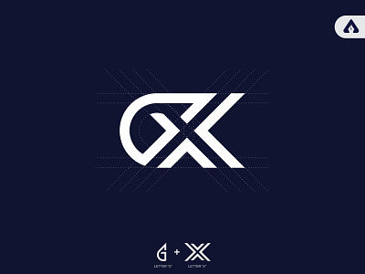 Two letter monogram for letter GX design designer graphic graphics design graphicsdesign logo logodesign logodesigner logotype typography