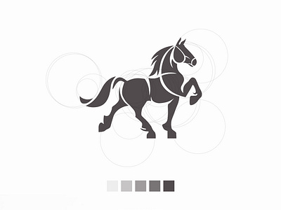 Horse logo design using Golden Circle!!