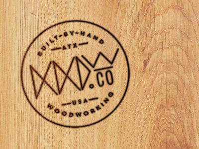 Branded Brand brand custom type identity logo wood woodworking