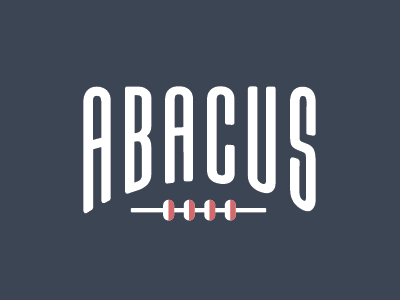 Abacus abacus finances logo logotype math money type wordmark