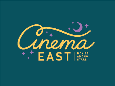 Cinema East pt 2 austin cinema east eastside logotype moon stars