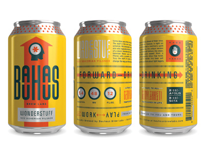 Cans arrow bauhaus beer cans color design head icon logotype packaging