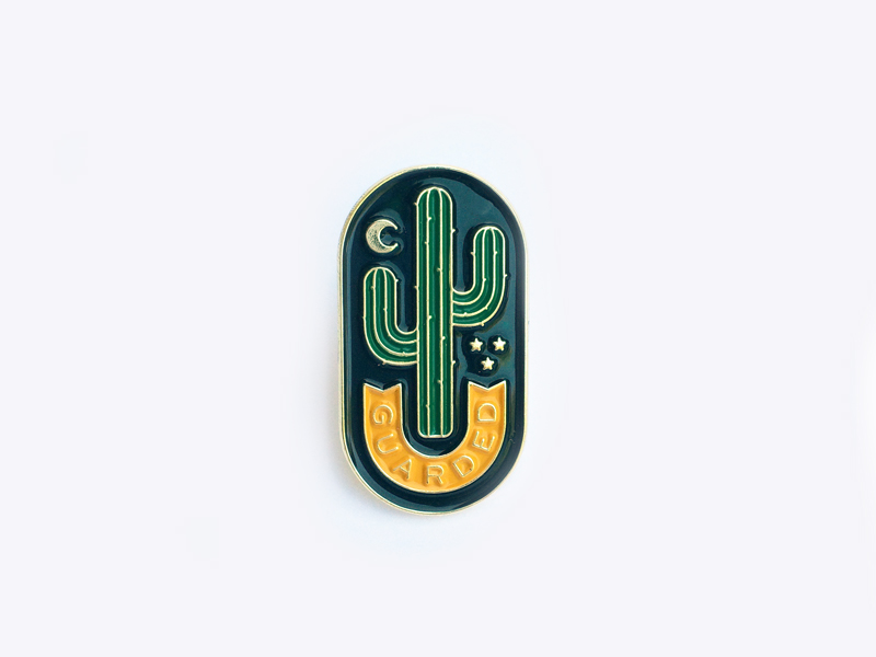 Download Guarded Enamel Pin by Lauren Dickens on Dribbble