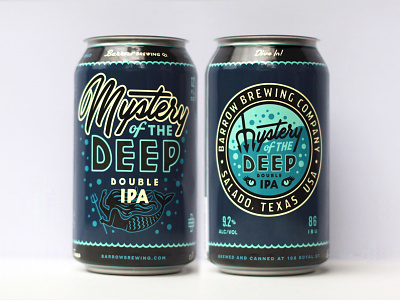 Mystery of the Deep beer can design double ipa mermaid water