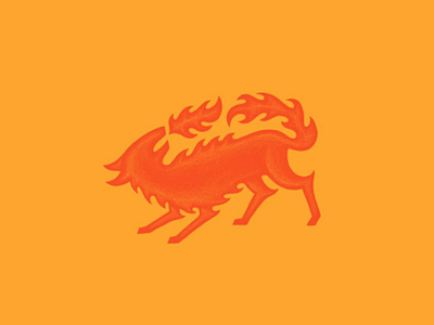 Everything I am's on fire burn canine fire identity wolf