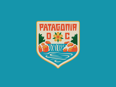 Patagonia DC I badge cherry blossom dc logo patagonia potomac river