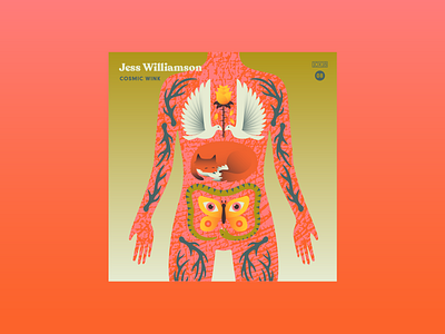 10x18 No 8 10x18 album cover animals bodies cosmic guts jess williamson music